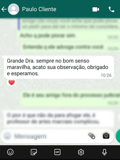 Depoimento de Cliente