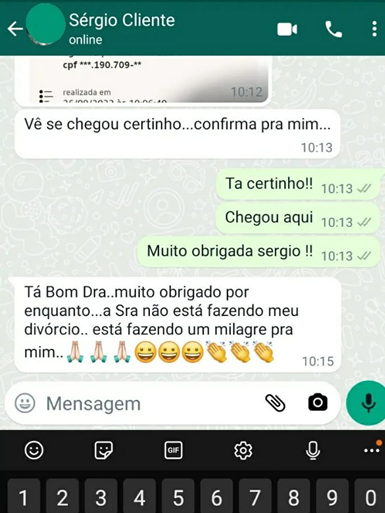 Depoimento de Cliente